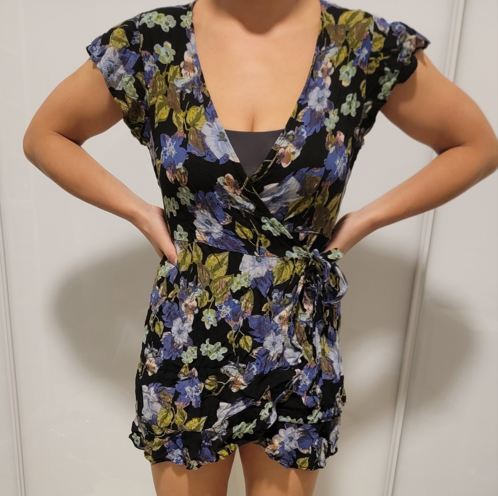 Floral Wrap Dress